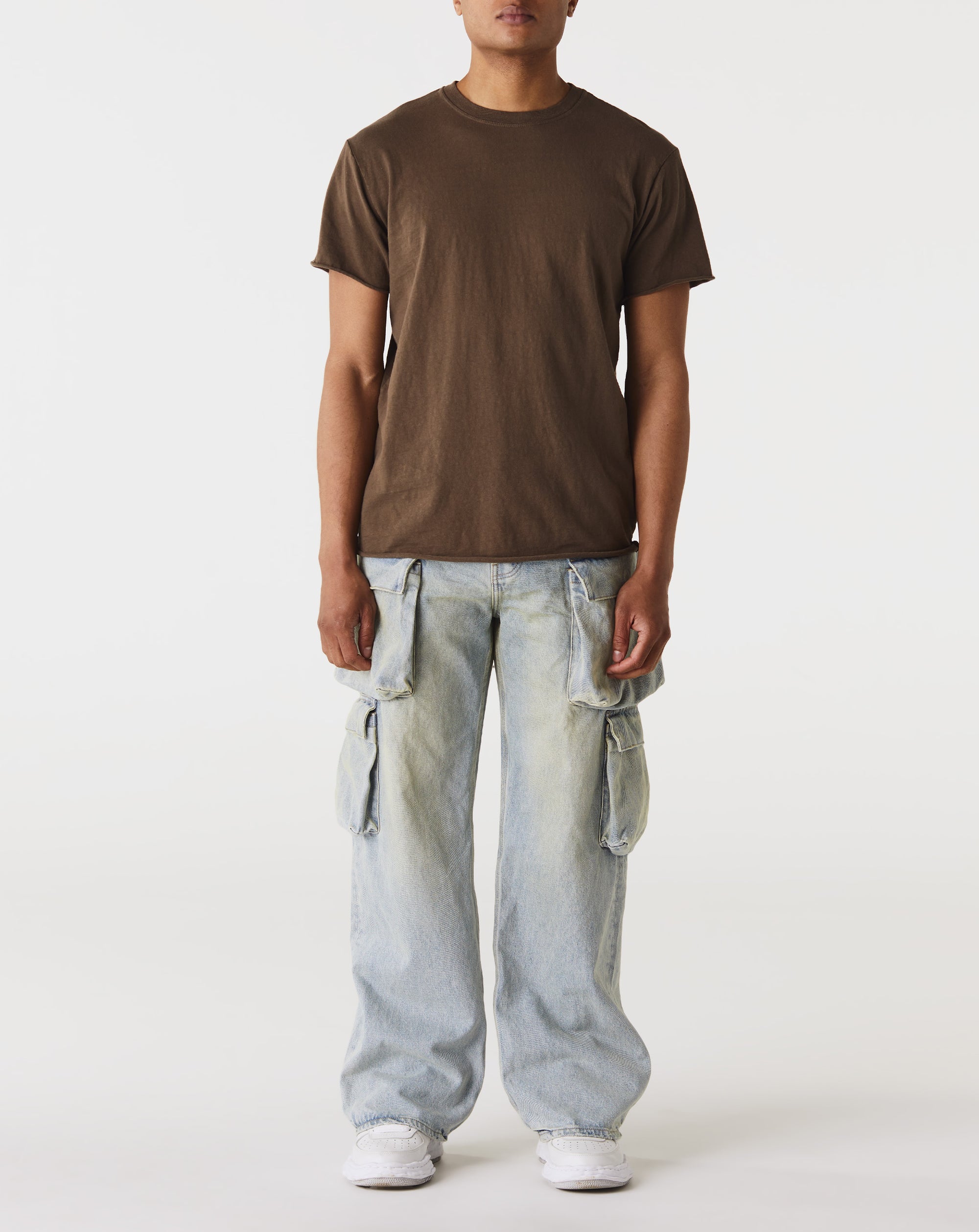 True Religion Corduroy Cargo Trousers Green | Mainline Menswear